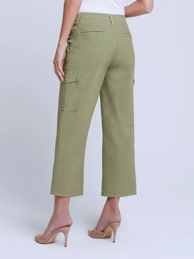 Shop L Agence Zoella Trouser In Soft Army