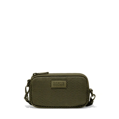 Shop Dagne Dover Mara Phone Sling In Dark Moss Air Mesh