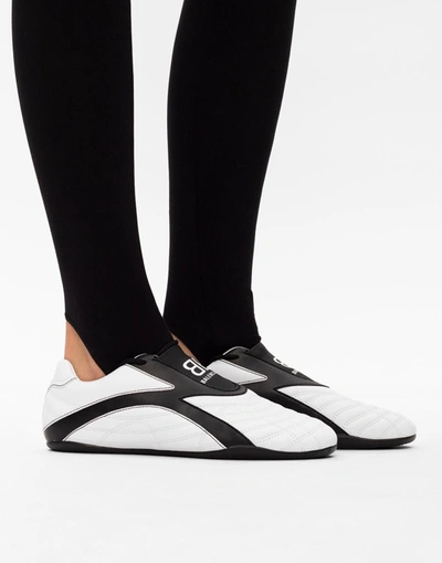 Shop Balenciaga Zen Low-top Logo Sneakers In White