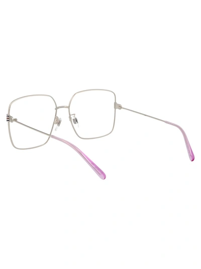 Shop Gucci Optical In 002 Silver Silver Transparent