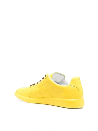 Shop Maison Margiela Replica Low Top Sneakers In Yellow