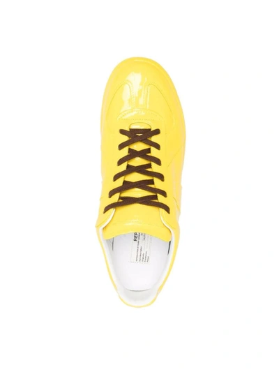 Shop Maison Margiela Replica Low Top Sneakers In Yellow