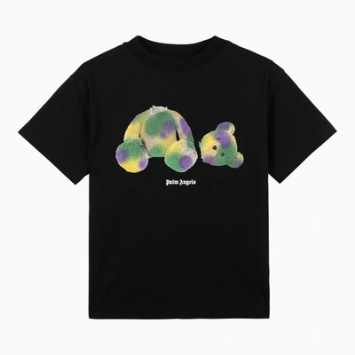 Shop Palm Angels | Pop Pa Bear Black Crewneck T-shirt