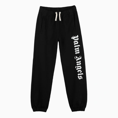 Shop Palm Angels | Black Jogging Pants With Logo