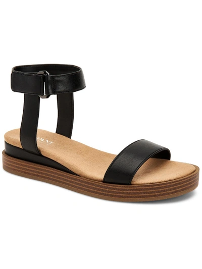 Shop Alfani Cherryll Womens Leather Flats Slingback Sandals In Multi