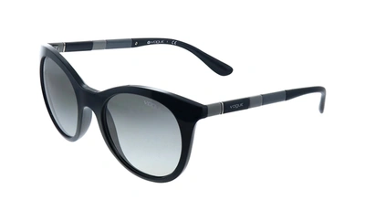 Shop Vogue Eyewear Vo 2971 W44/11 Womens Round Sunglasses In Black