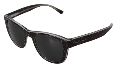 Shop Dolce & Gabbana Black Bird Square Full Rim Acetate Dg4284 Women's Sunglasses