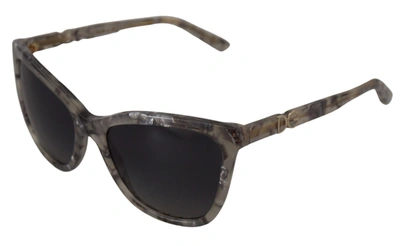 Shop Dolce & Gabbana Grey Acetate Full Rim Cat Eye Frame Dg4193 Women's Sunglasses