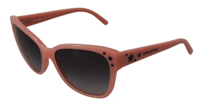 Shop Dolce & Gabbana Pink Acetate Frame Stars Embellishment Dg4124 Women's Sunglasses