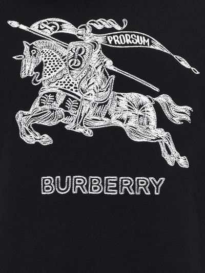 Shop Burberry "drake" Hoodie In Black