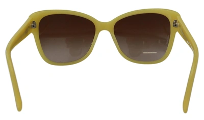 Shop Dolce & Gabbana Yellow Acetate Frame Stars Embellishment Dg4124 Women's Sunglasses