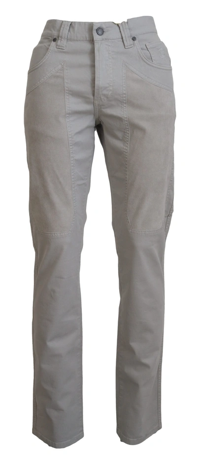 Shop Jeckerson Gray Cotton Tapered Men Casual Men's Pants