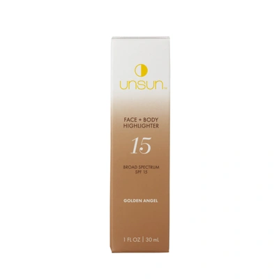 Shop Unsun Cosmetics Face And Body Highlighter Spf 15 In Golden Angel