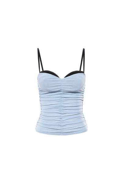 Core Revival Renzo Tube Top In Baby Blue