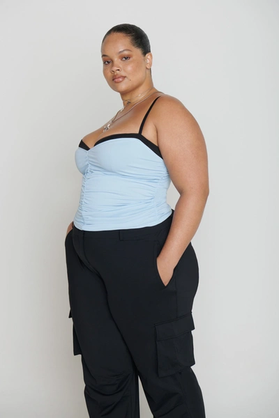 Core Revival Renzo Tube Top In Baby Blue