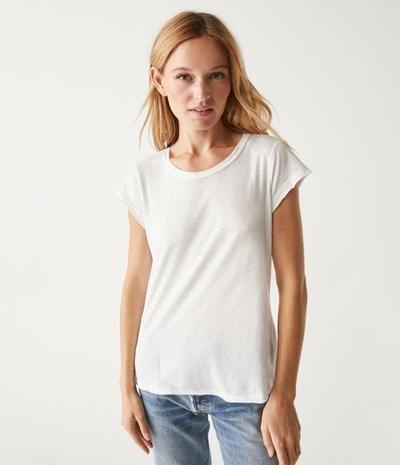Shop Michael Stars Trudy Supima Tee In White