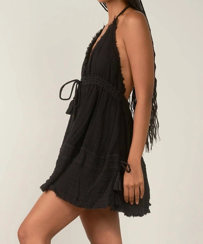 Shop Elan Summer Breeze Gauze Dress In Black
