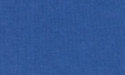 Go Couture Crossover Front Long Sleeve Top In Blue Perennial