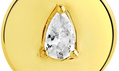 Sterling Forever Cassie Cubic Zirconia Circle Pendant Necklace In Gold