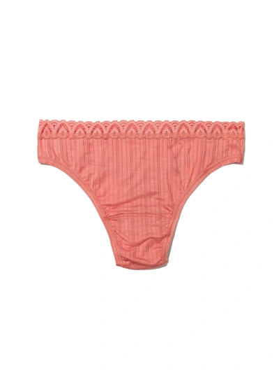 Shop Hanky Panky Mellowluxe™ Low Rise Thong In Pink