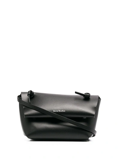 Shop Acne Studios Leather Mini Shoulder Bag In Black