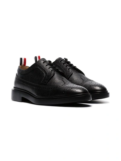 Shop Thom Browne Lace Up Shoes In Black