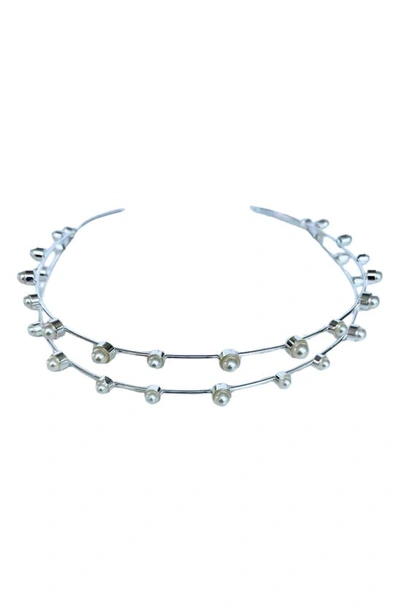 Shop Brides And Hairpins Brides & Hairpins Florence Headband In Silver
