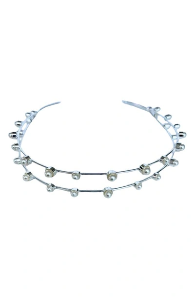 Shop Brides And Hairpins Florence Headband In Silver