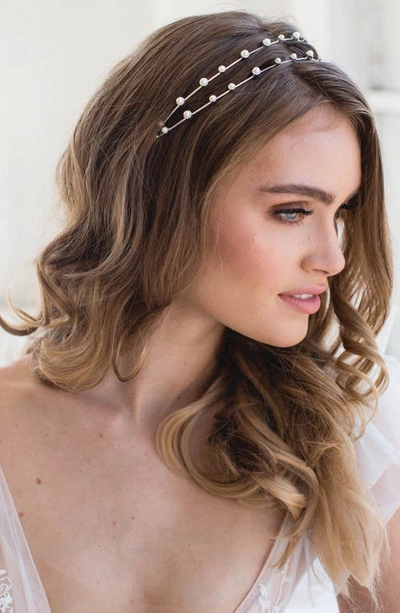 Shop Brides And Hairpins Brides & Hairpins Florence Headband In Silver