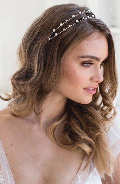 Brides And Hairpins Florence Headband In Silver