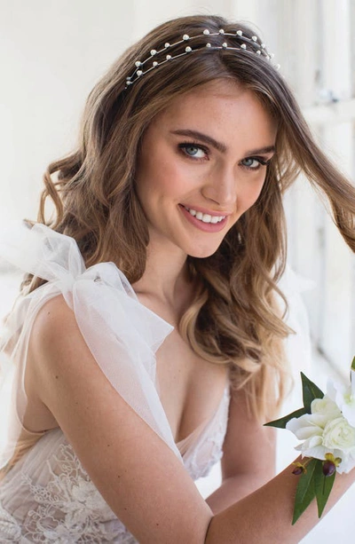 Brides And Hairpins Florence Headband In Silver