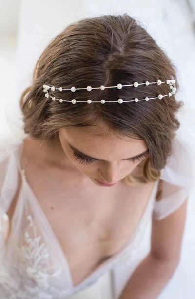 Shop Brides And Hairpins Florence Headband In Silver