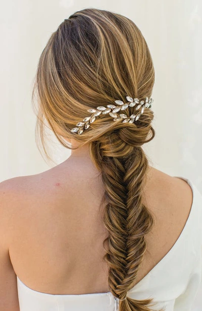 Brides And Hairpins Adara Crystal Halo Comb In Gold