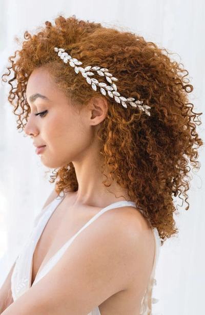 Brides And Hairpins Adara Crystal Halo Comb In Gold
