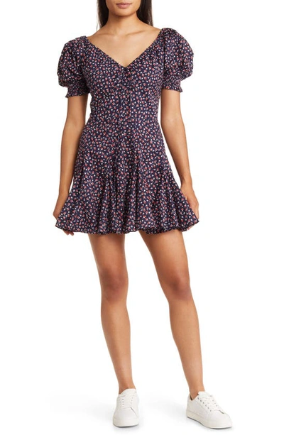 Shop Polo Ralph Lauren A-line Dress In 1441 Red Ditsy Floral