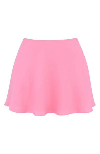 Shop House Of Cb Lil Flowy Miniskirt In Dianthus