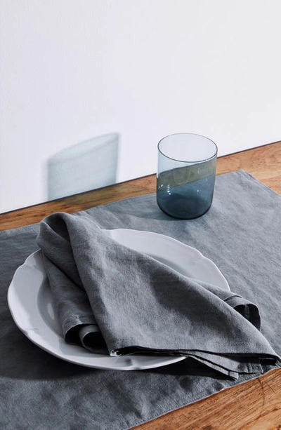 Shop Bed Threads 4-pack Linen Napkins In Mineral