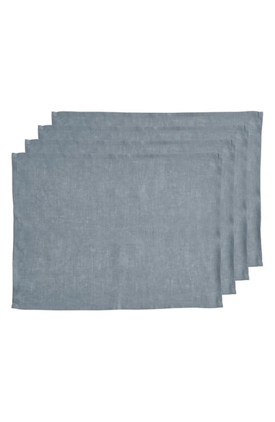 Shop Bed Threads 4-pack Linen Placemats In Mineral
