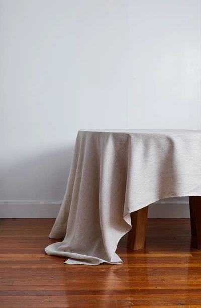 Shop Bed Threads Linen Tablecloth In Oatmeal