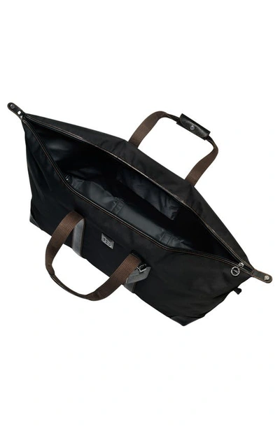 Shop Longchamp Boxford Canvas & Leather Travel Bag In Black