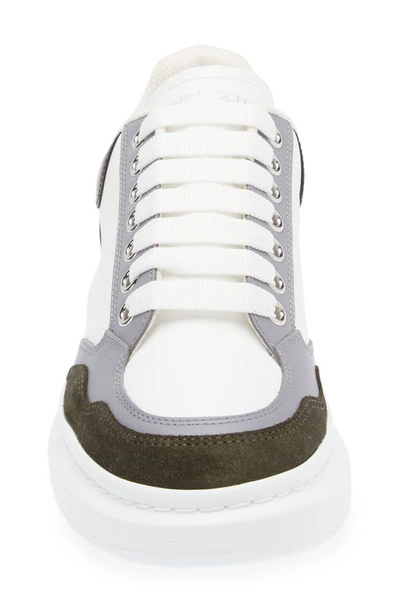 Shop Alexander Mcqueen Oversize Low Top Sneaker In Kh./ Wh./ Gu.gr./ Blk.