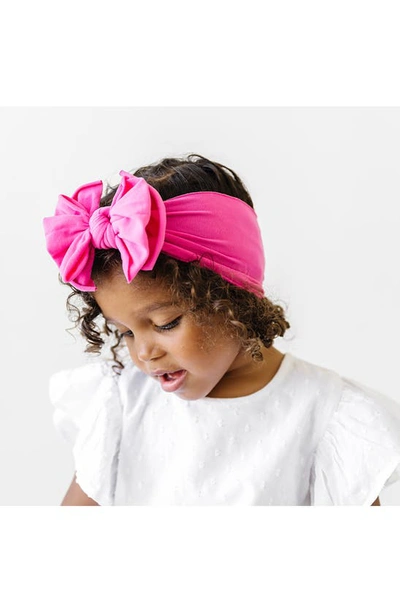 Baby Bling 2-pack Fab-bow-lous Headbands In Gumball Light Orchid