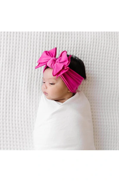 Baby Bling 2-pack Fab-bow-lous Headbands In Gumball Light Orchid