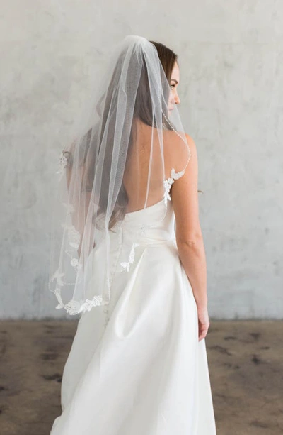 Shop Brides And Hairpins Brides & Hairpins Dyann Tulle Veil In Ivory
