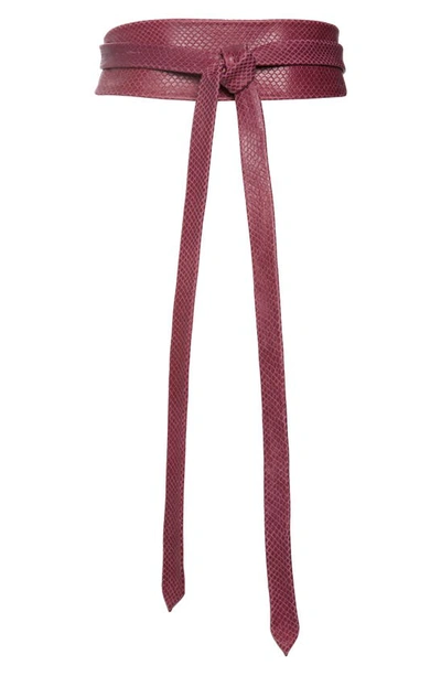 Shop Ada Classic Wrap Belt In Raspberry Python