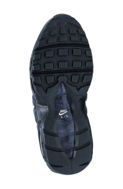 Shop Nike Kids' Air Max 95 Recraft Gs Sneaker In Dark Obsidian/ Red/ Obsidian