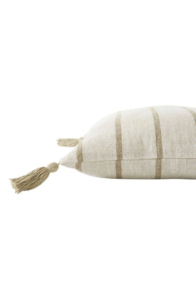 Renwil Truden Stripe Tassel Square Accent Pillow In Multi