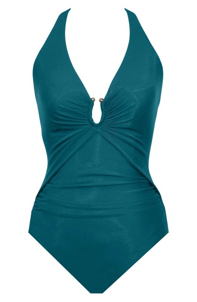 Miraclesuit Razzle Dazzle Bling One-piece Swimsuit In Nova Green