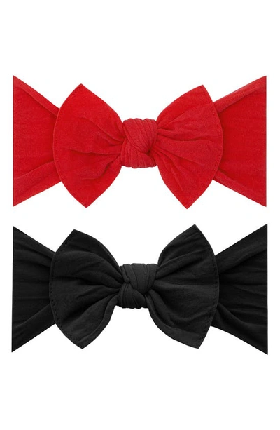 Baby Bling Headbands In Cherry Black