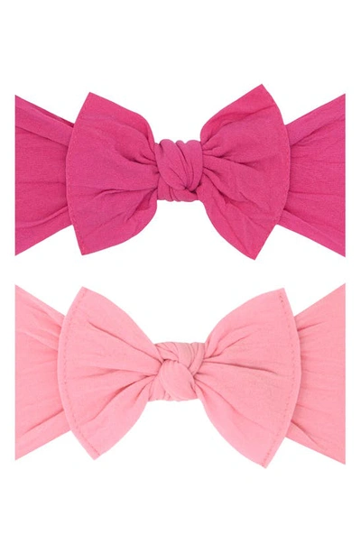 Baby Bling Headbands In Hot Pink Zinnia